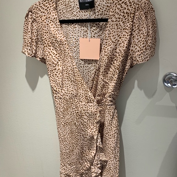 Kittenish leopard dress, NEW! - Picture 2 of 3